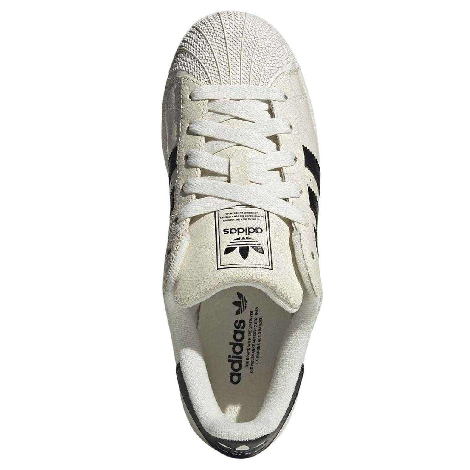 Off White - Lifestyle - Adidas Womens-Ladies Originals Superstar Leather Trainers