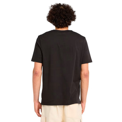 Black - Back - Timberland Mens Stacked Logo T-Shirt
