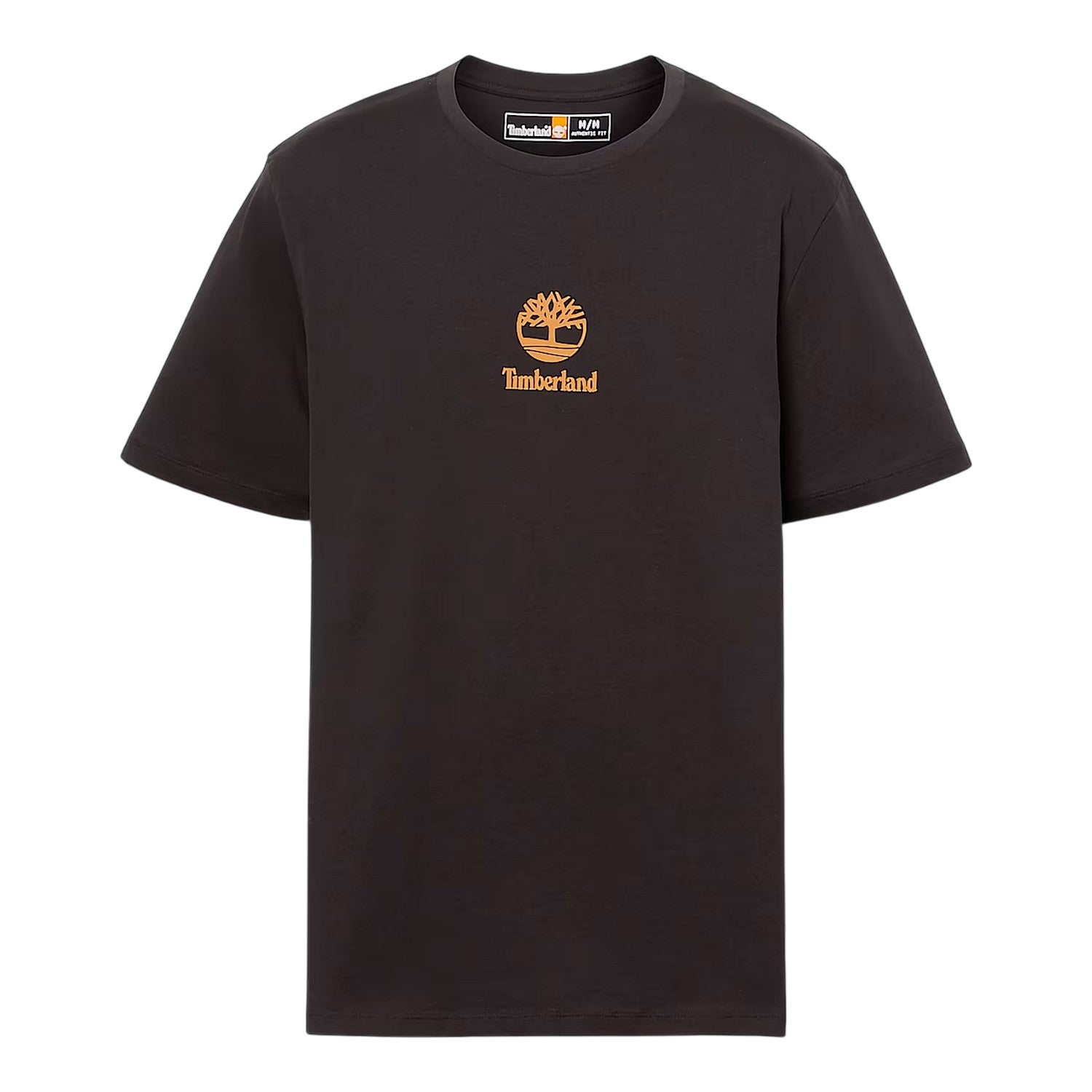 Black - Front - Timberland Mens Stacked Logo T-Shirt