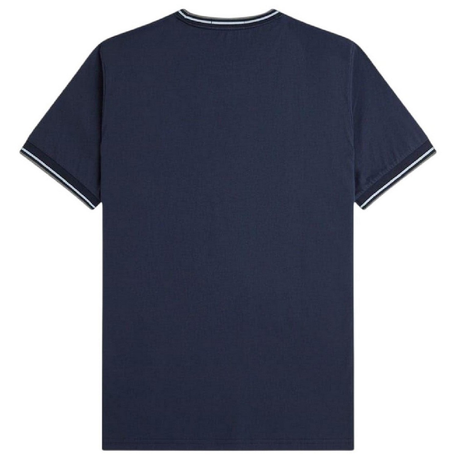 Airforce Blue - Back - Fred Perry Mens Tipped T-Shirt