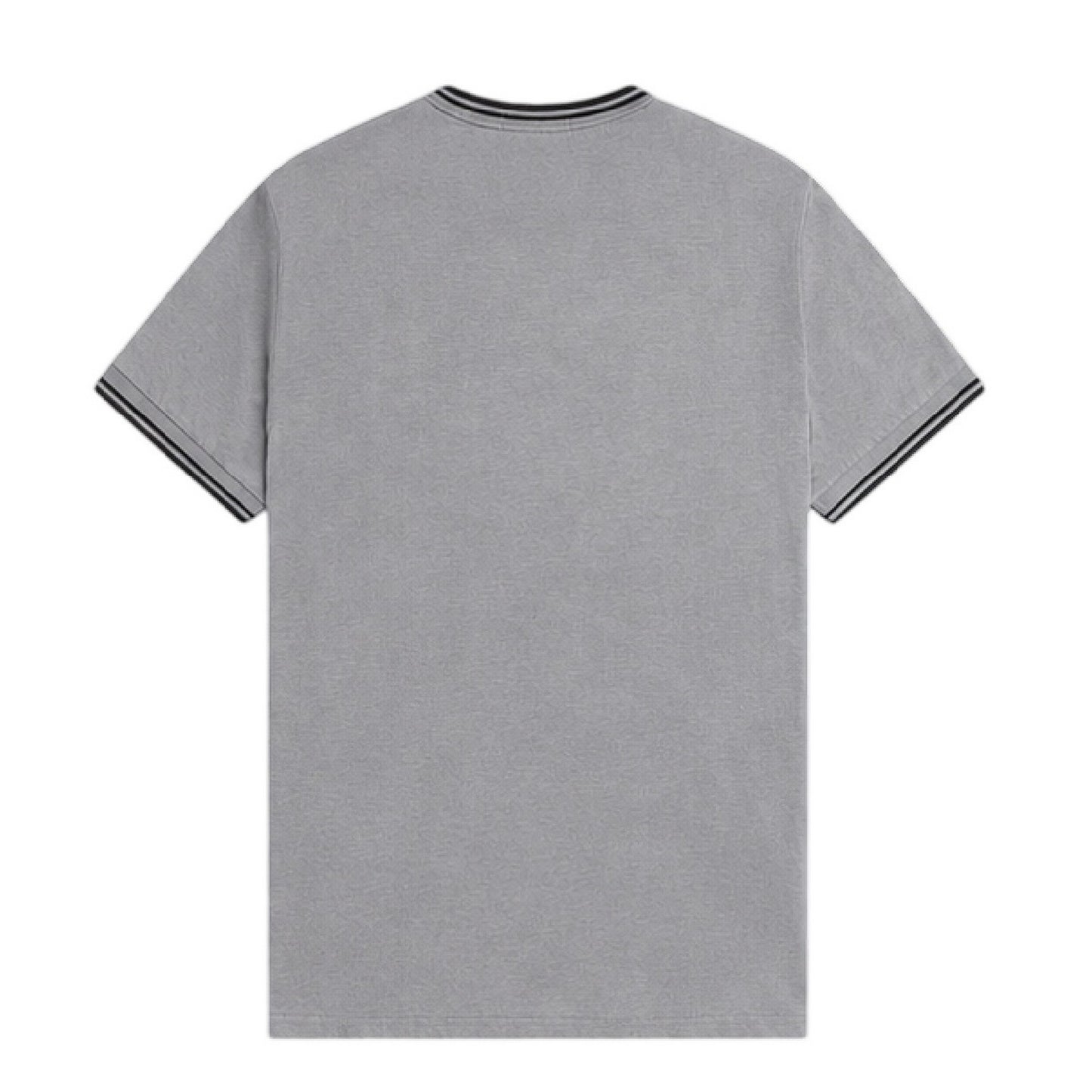 Grey - Back - Fred Perry Mens Tipped T-Shirt