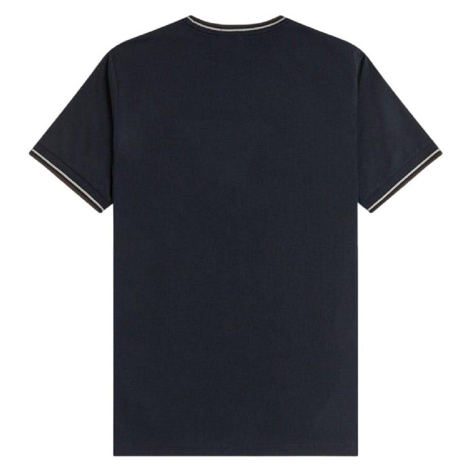 Navy Blue - Back - Fred Perry Mens Tipped T-Shirt