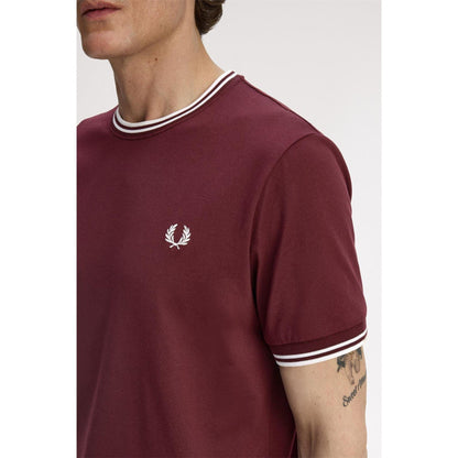 Oxblood - Lifestyle - Fred Perry Mens Tipped T-Shirt