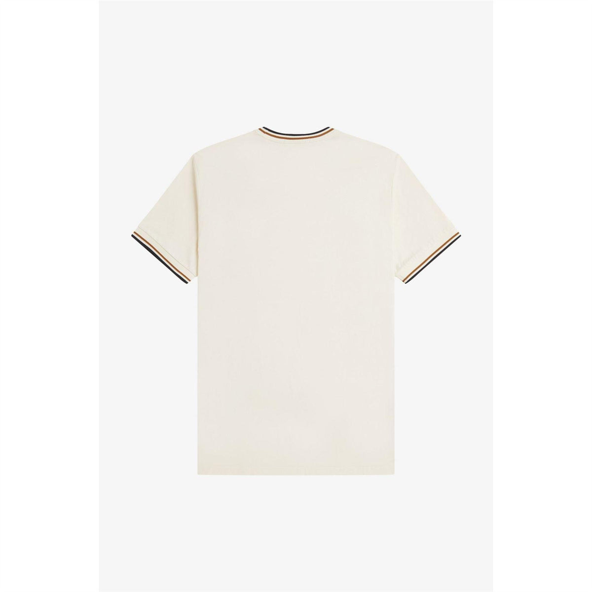 Ecru - Back - Fred Perry Mens Tipped T-Shirt