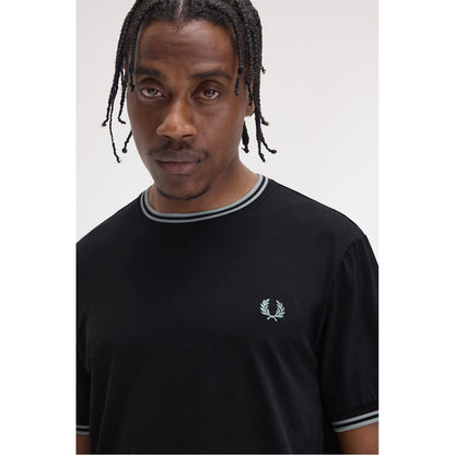 Black-Blue - Lifestyle - Fred Perry Mens Tipped T-Shirt