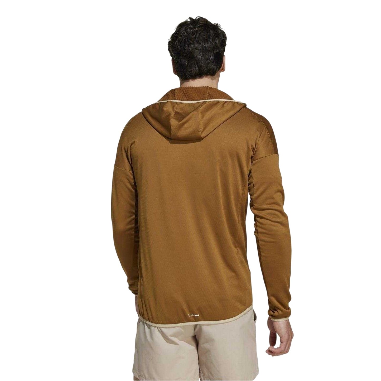 Bronze - Back - Adidas Mens Terrex Regular Raglan Outdoor Full Zip Hoodie