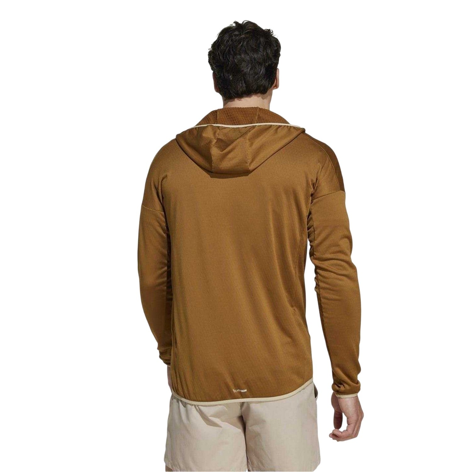 Bronze - Back - Adidas Mens Terrex Regular Raglan Outdoor Full Zip Hoodie