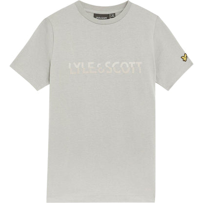 Sharkskin - Front - Lyle & Scott Childrens-Kids Logo Cotton T-Shirt
