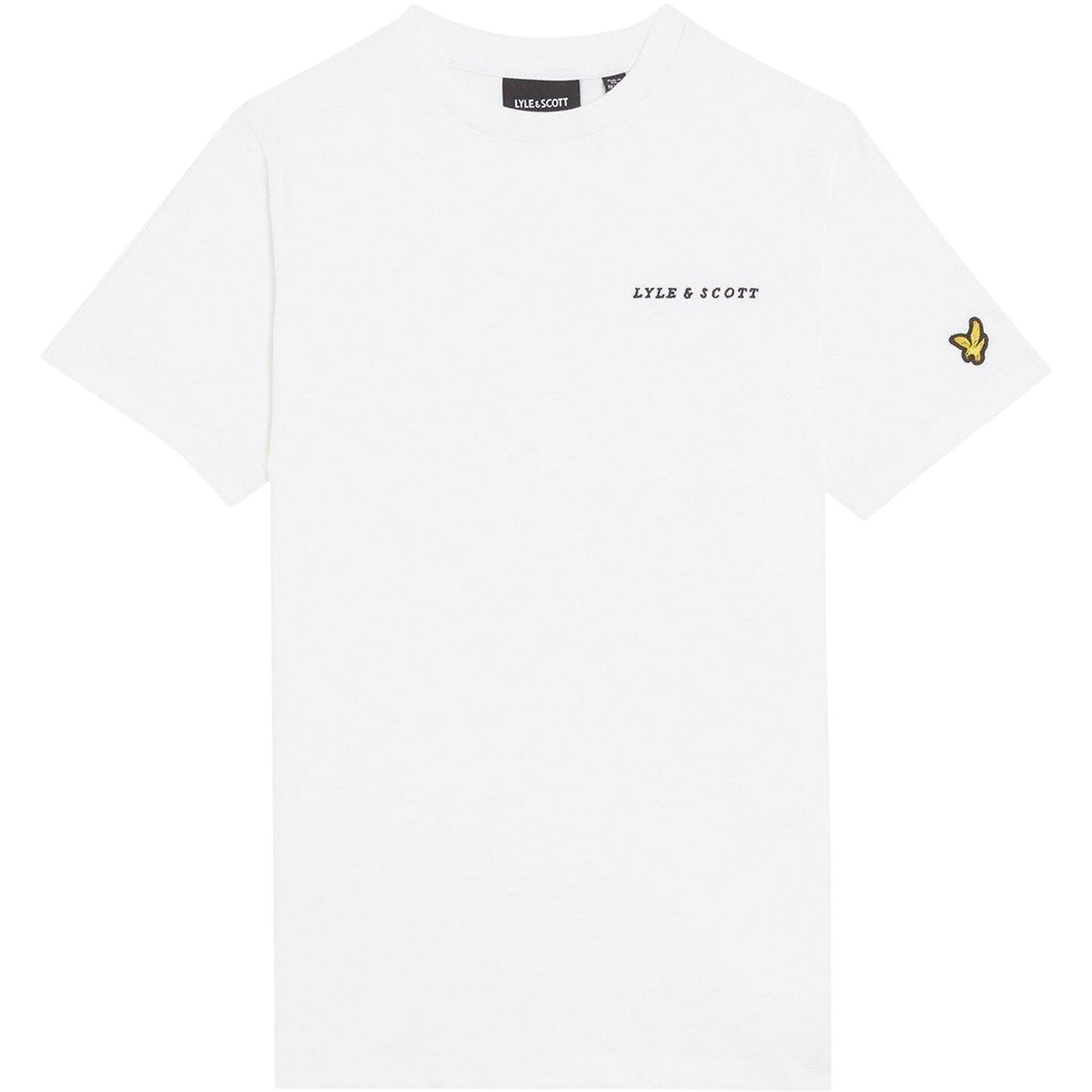 White - Front - Lyle & Scott Childrens-Kids Logo Cotton T-Shirt