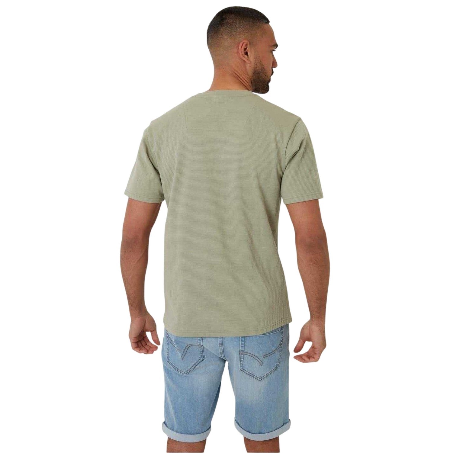 Sage - Back - Threadbare Mens Ottoman T-Shirt