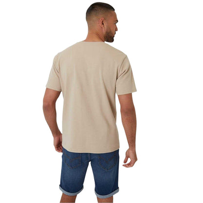 Stone - Back - Threadbare Mens Ottoman T-Shirt