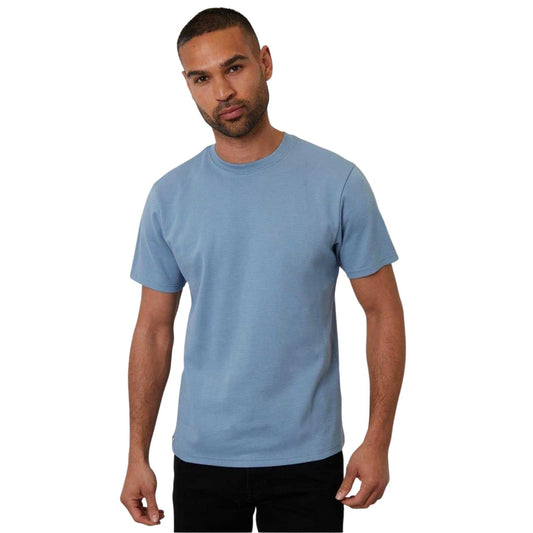 Washed Denim - Front - Threadbare Mens Ottoman T-Shirt