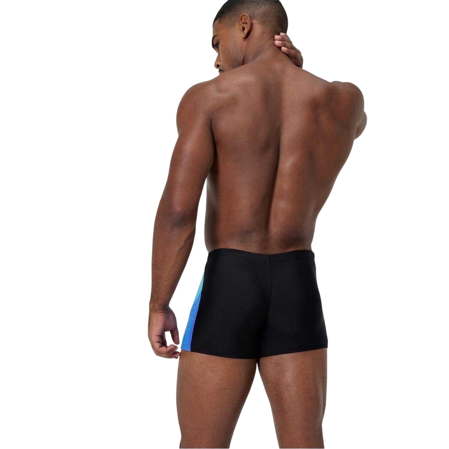 Cobalt - Back - Speedo Mens Dive Aquashort Colour Block Jammer Shorts