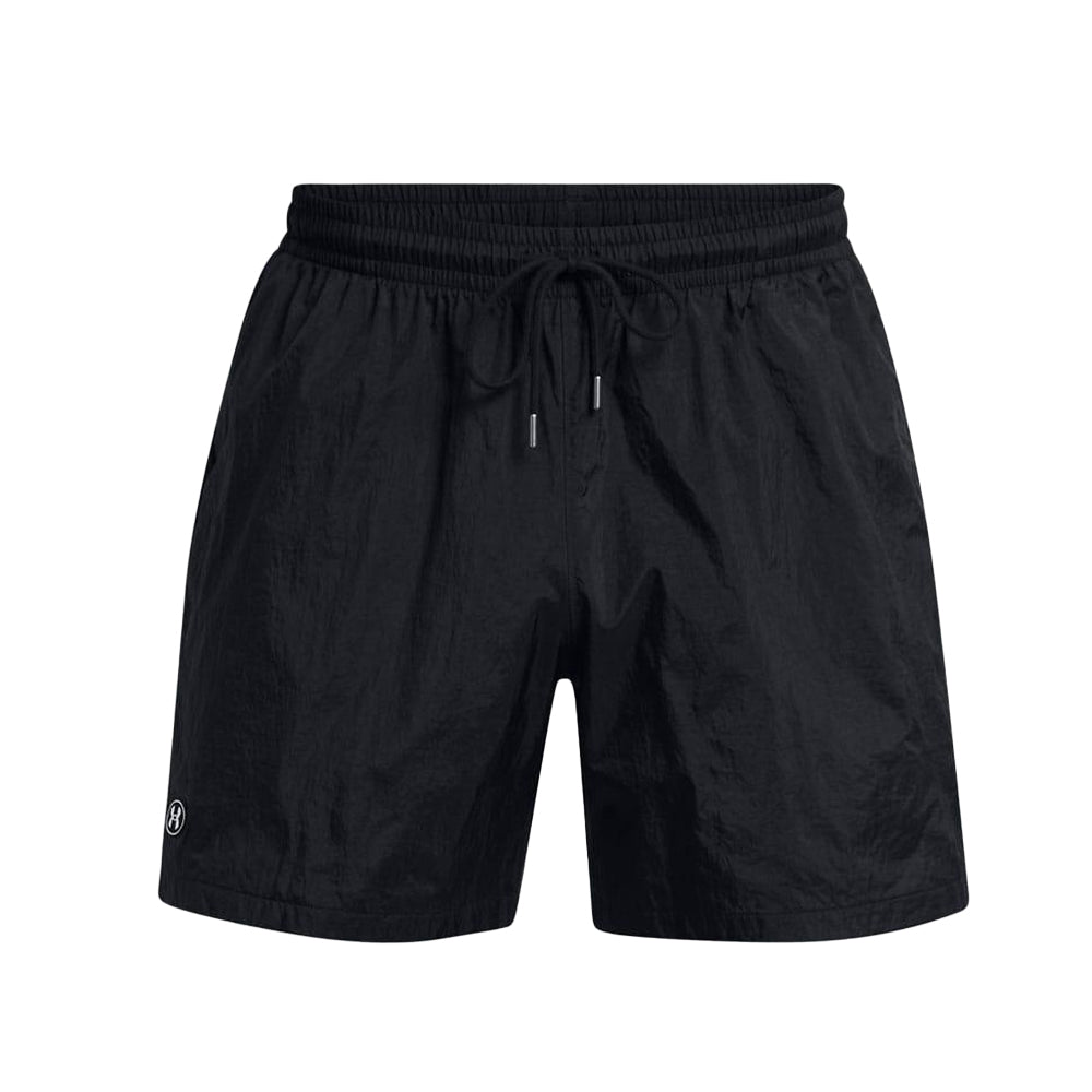 Black - Front - Under Armour Mens Icon Crinkled Volleyball Shorts