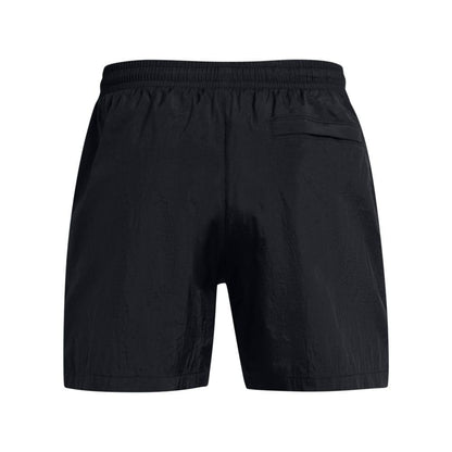 Black - Back - Under Armour Mens Icon Crinkled Volleyball Shorts