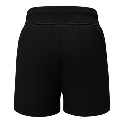 Black - Back - USA Pro Womens-Ladies Fleece Regular Shorts
