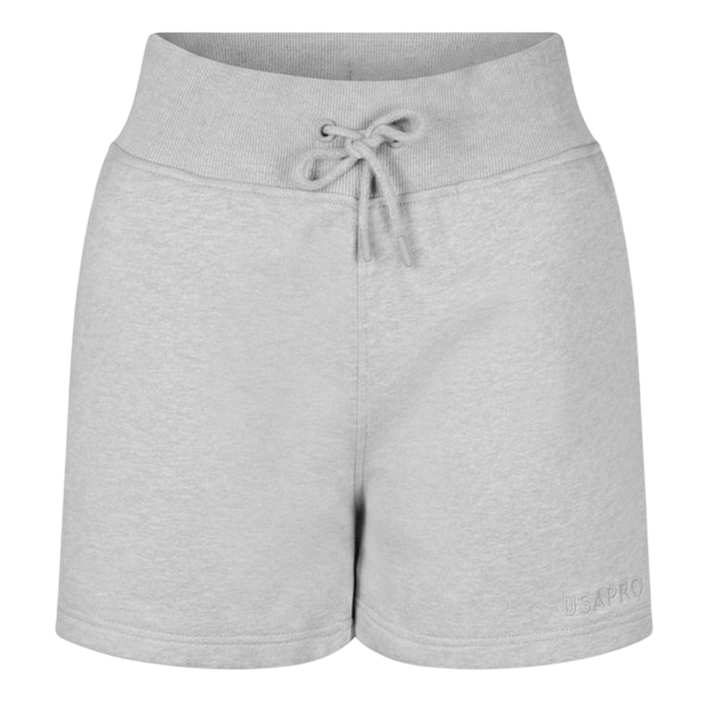 Grey Marl - Front - USA Pro Womens-Ladies Fleece Regular Shorts