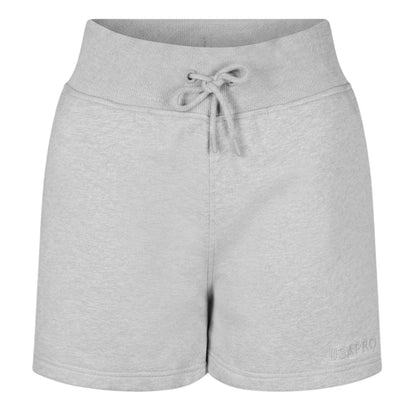 Grey Marl - Front - USA Pro Womens-Ladies Fleece Regular Shorts