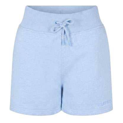 Blue Marl - Front - USA Pro Womens-Ladies Fleece Regular Shorts