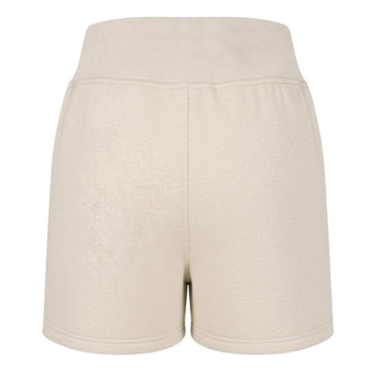 Cream - Back - USA Pro Womens-Ladies Fleece Regular Shorts