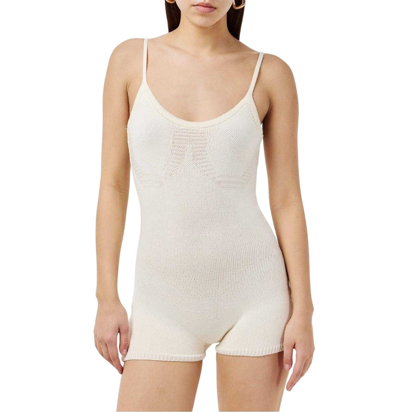 Cream - Lifestyle - Missy Empire Womens-Ladies Thick Knit Unitard