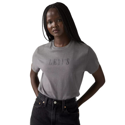 Grey - Lifestyle - Levis Womens-Ladies Rhinestone T-Shirt