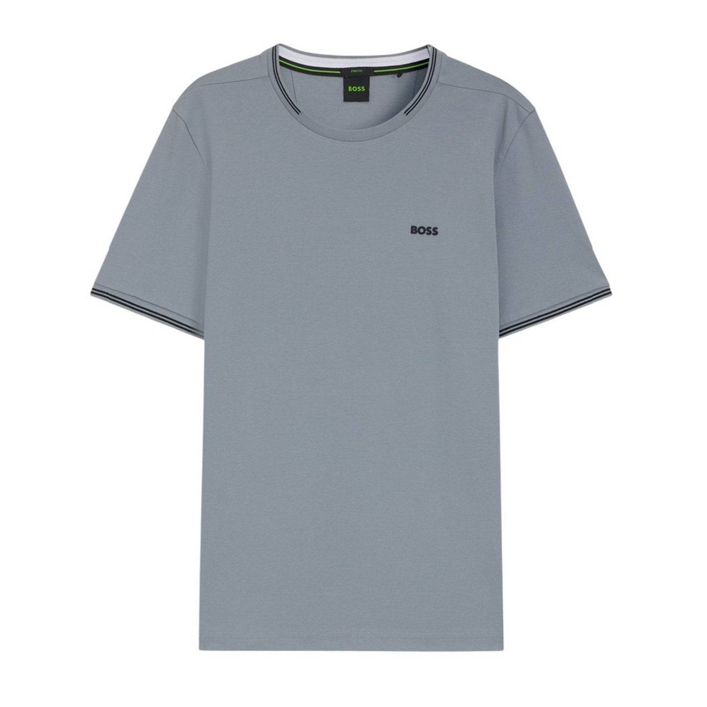 Dark Grey - Front - Boss Mens Hbg Taul Cotton Regular T-Shirt