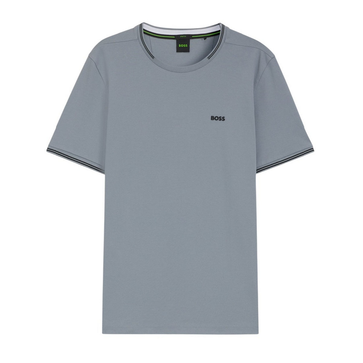 Dark Grey - Front - Boss Mens Hbg Taul Cotton Regular T-Shirt