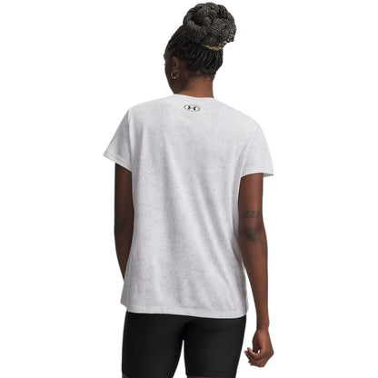 White - Back - Under Armour Womens-Ladies Tech Textured T-Shirt