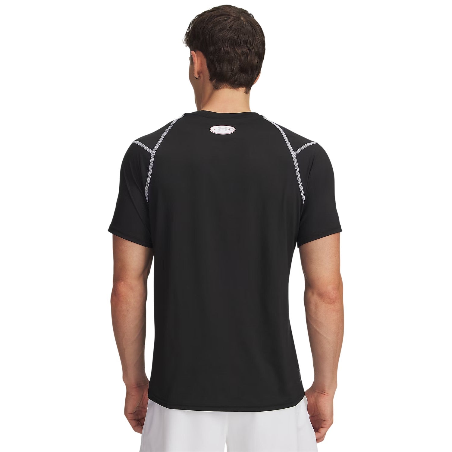 Black - Back - Under Armour Mens Elite Short-Sleeved T-Shirt