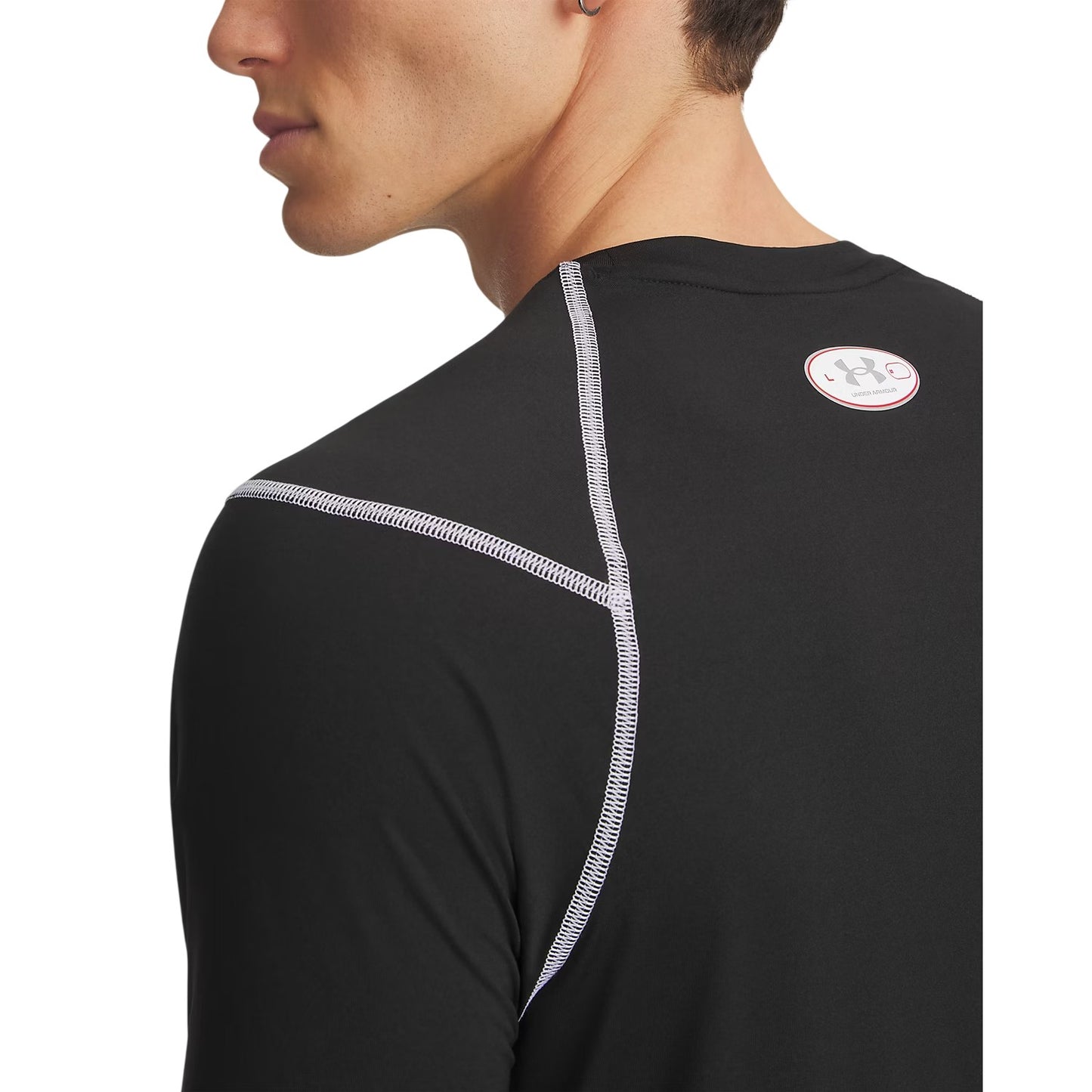 Black - Side - Under Armour Mens Elite Short-Sleeved T-Shirt