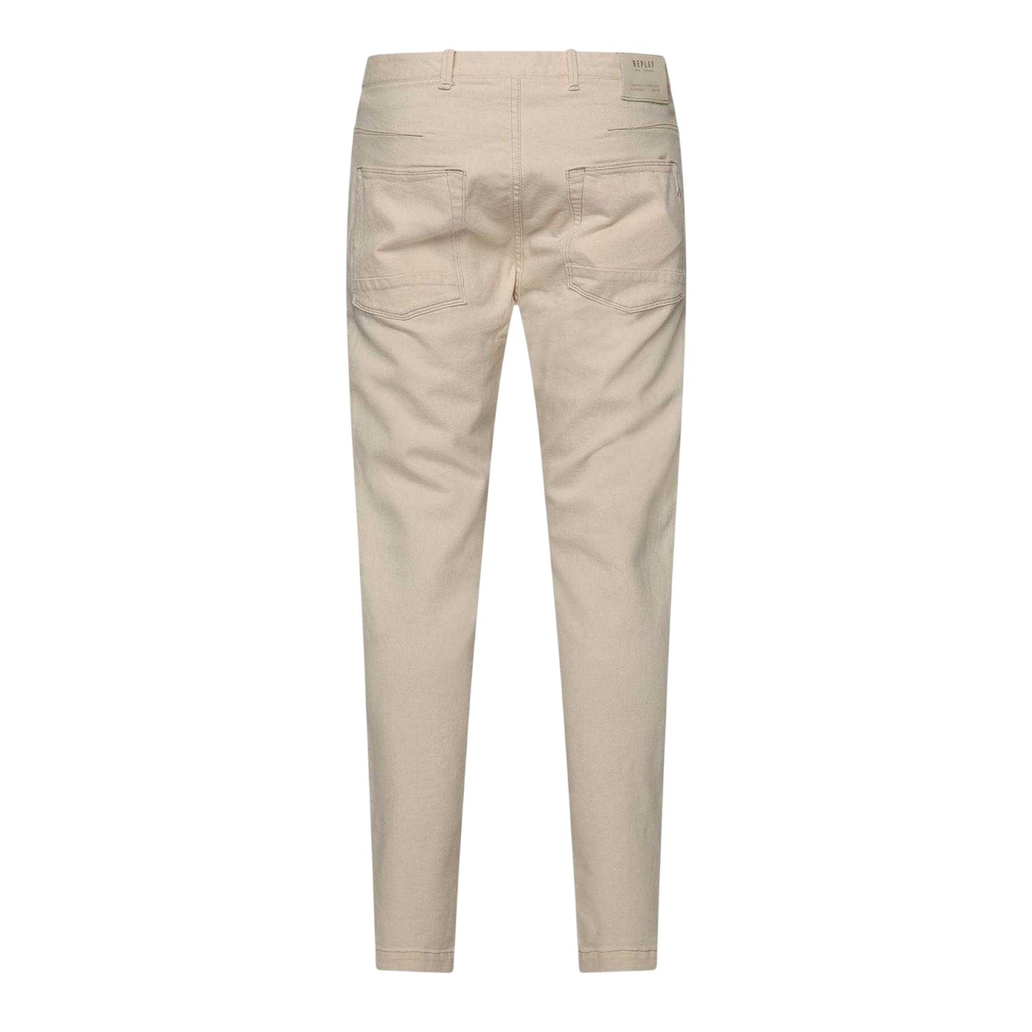 Cream - Back - Replay Mens Chinos