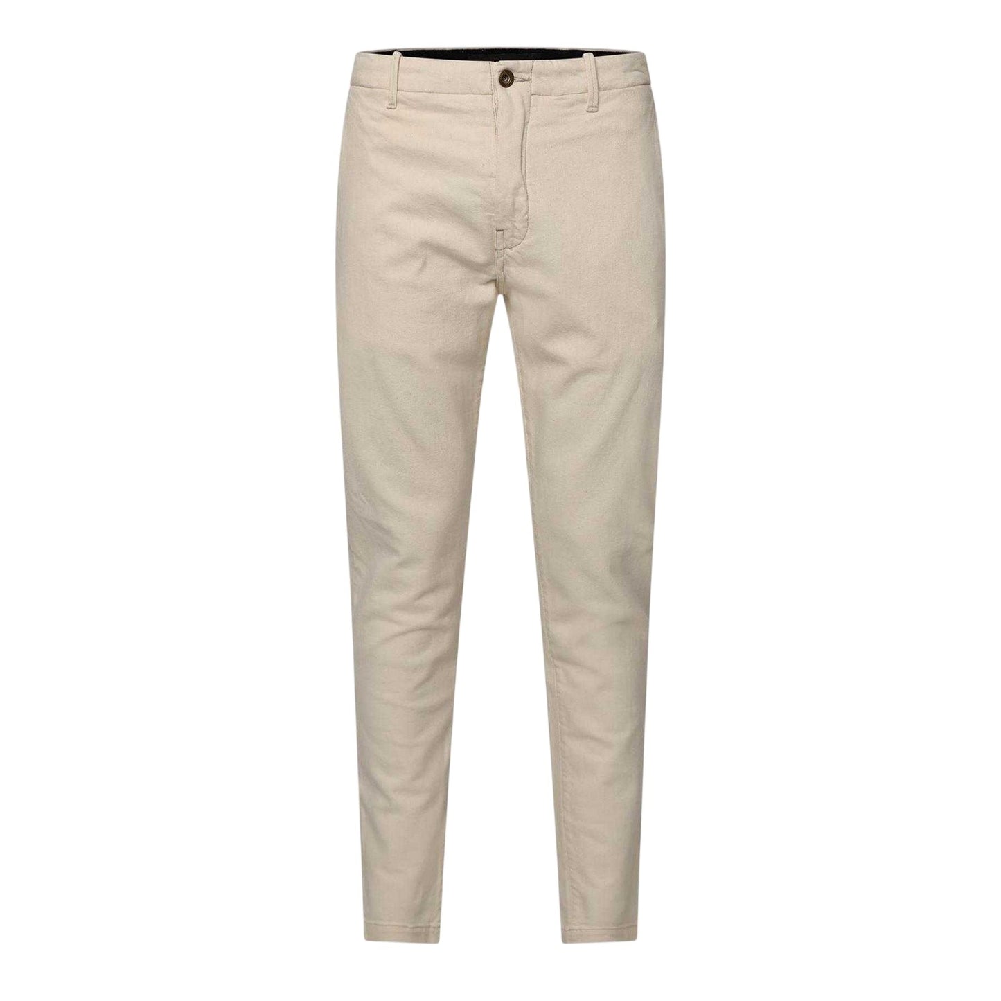 Cream - Front - Replay Mens Chinos