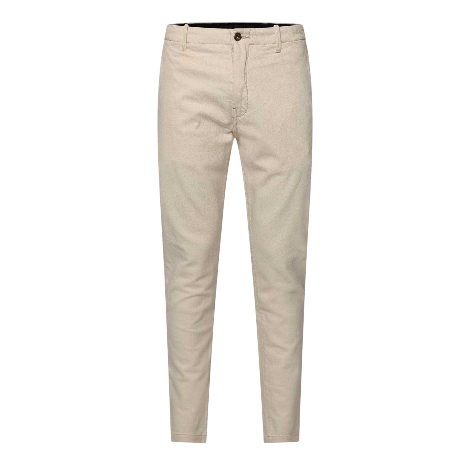 Cream - Front - Replay Mens Chinos