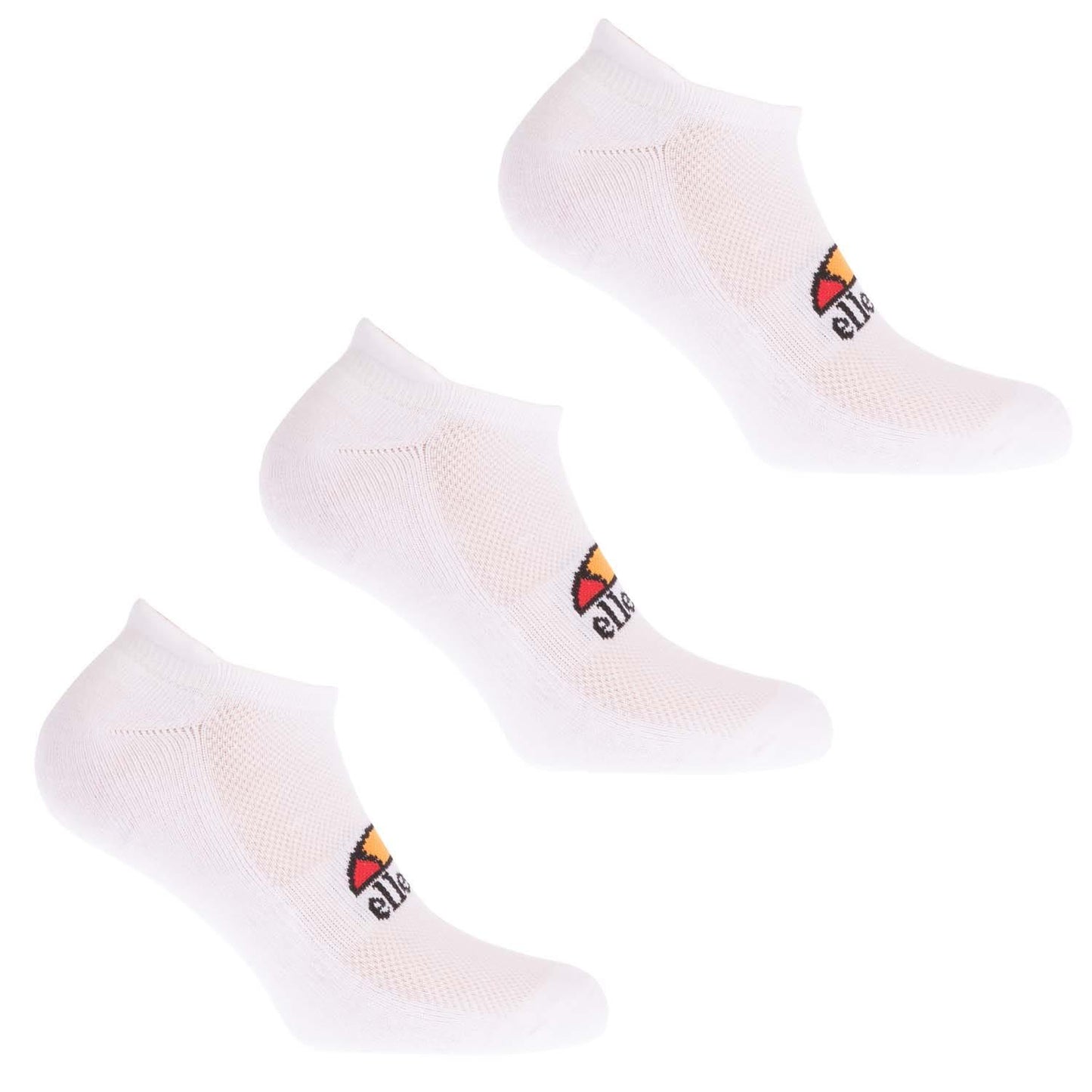 White - Front - Ellesse Unisex Adult Rebi Trainer Socks