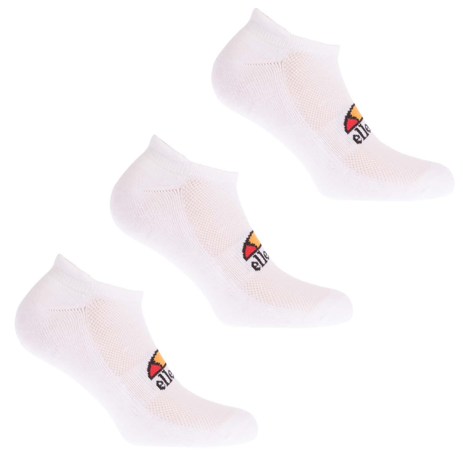 White - Front - Ellesse Unisex Adult Rebi Trainer Socks