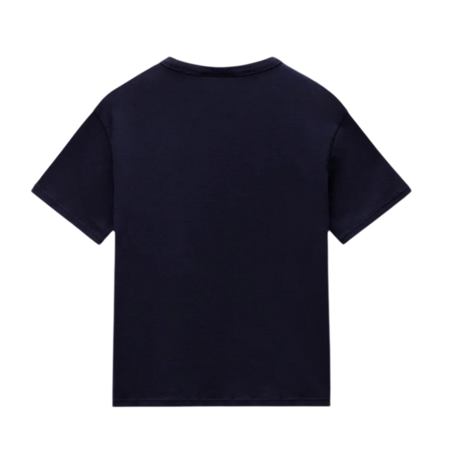 Marine Blue - Back - Napapijri Childrens-Kids Adige Flag Crew Neck T-Shirt