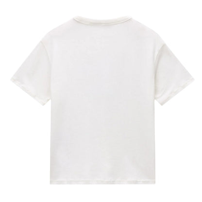 White-Red - Back - Napapijri Childrens-Kids Adige Flag Crew Neck T-Shirt