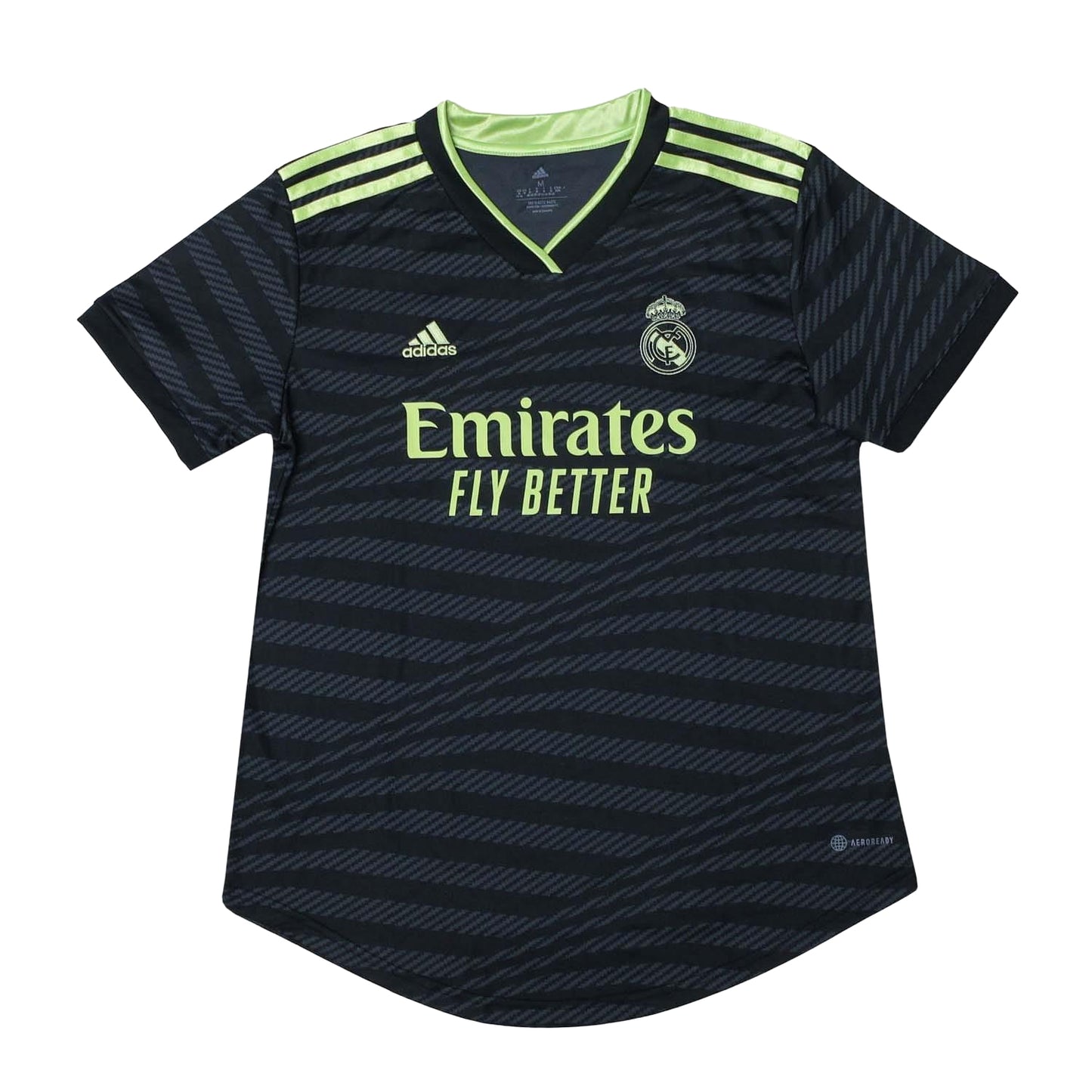 Black-Green - Front - Adidas Womens-Ladies 2022-23 Real Madrid CF Third Jersey