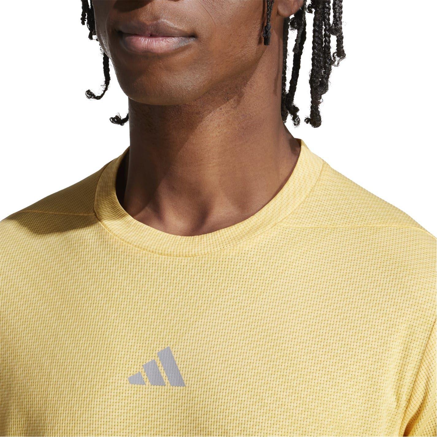 Yellow - Lifestyle - Adidas Mens Heat.Rdy Technology Slim T-Shirt