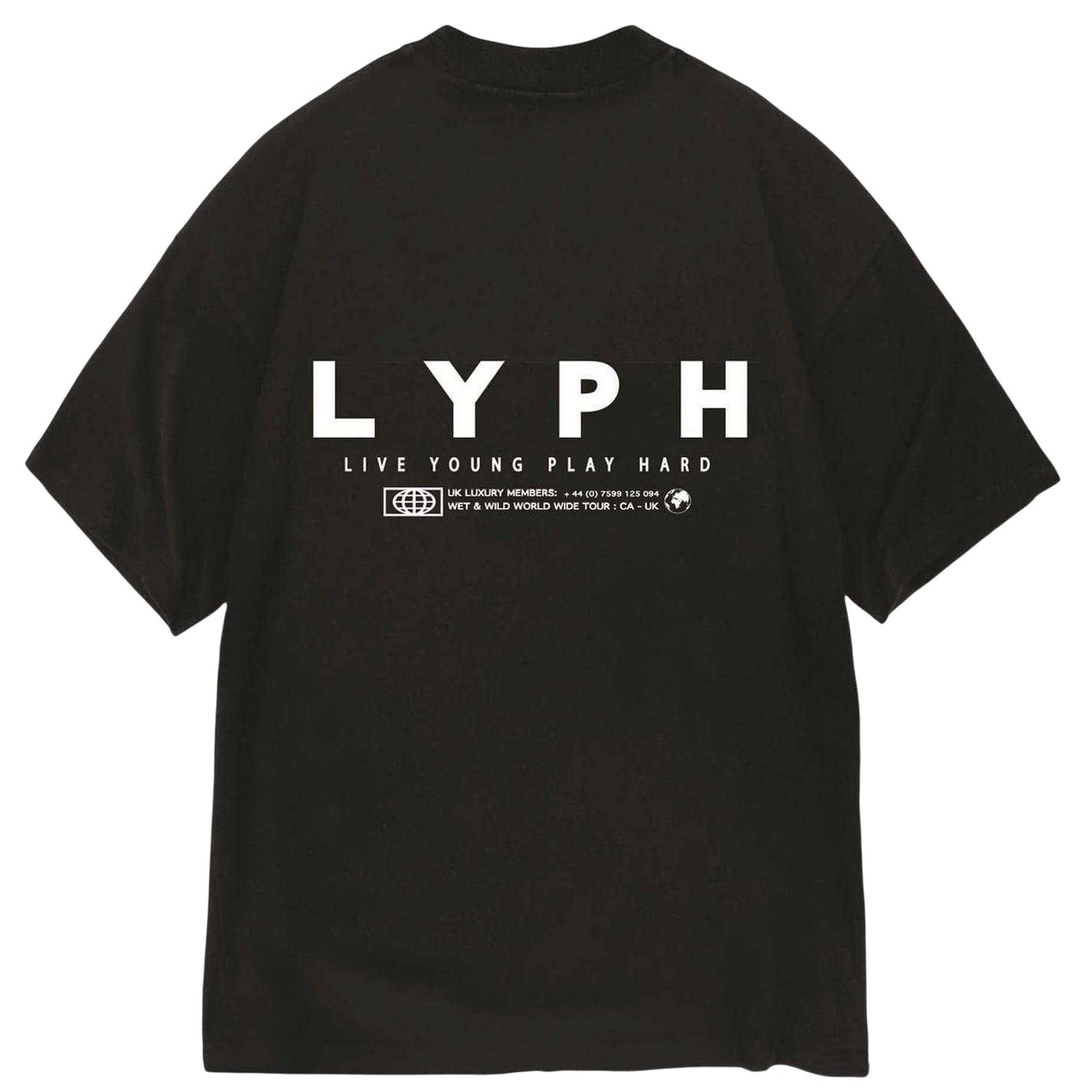 Black - Back - LY Unisex Adult Empty T-Shirt