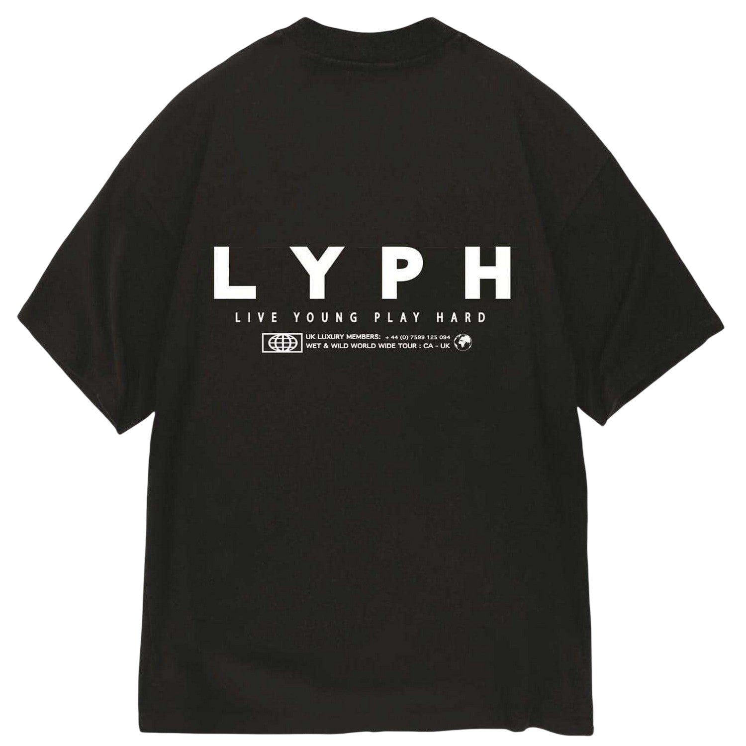 Black - Back - LY Unisex Adult Empty T-Shirt
