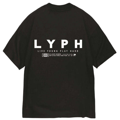Black - Back - LY Unisex Adult Empty T-Shirt