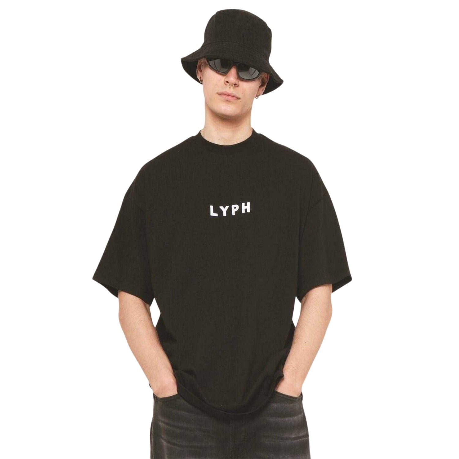 Black - Side - LY Unisex Adult Empty T-Shirt
