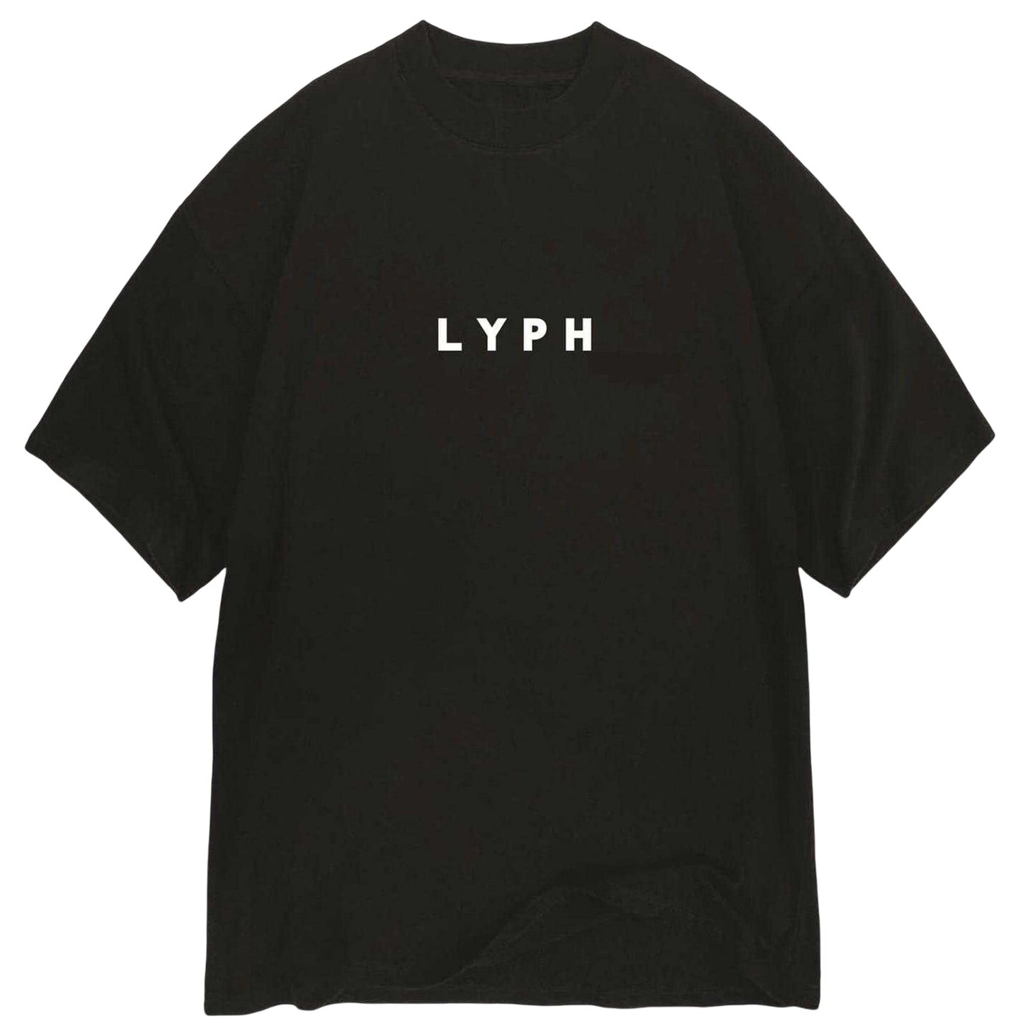 Black - Front - LY Unisex Adult Empty T-Shirt