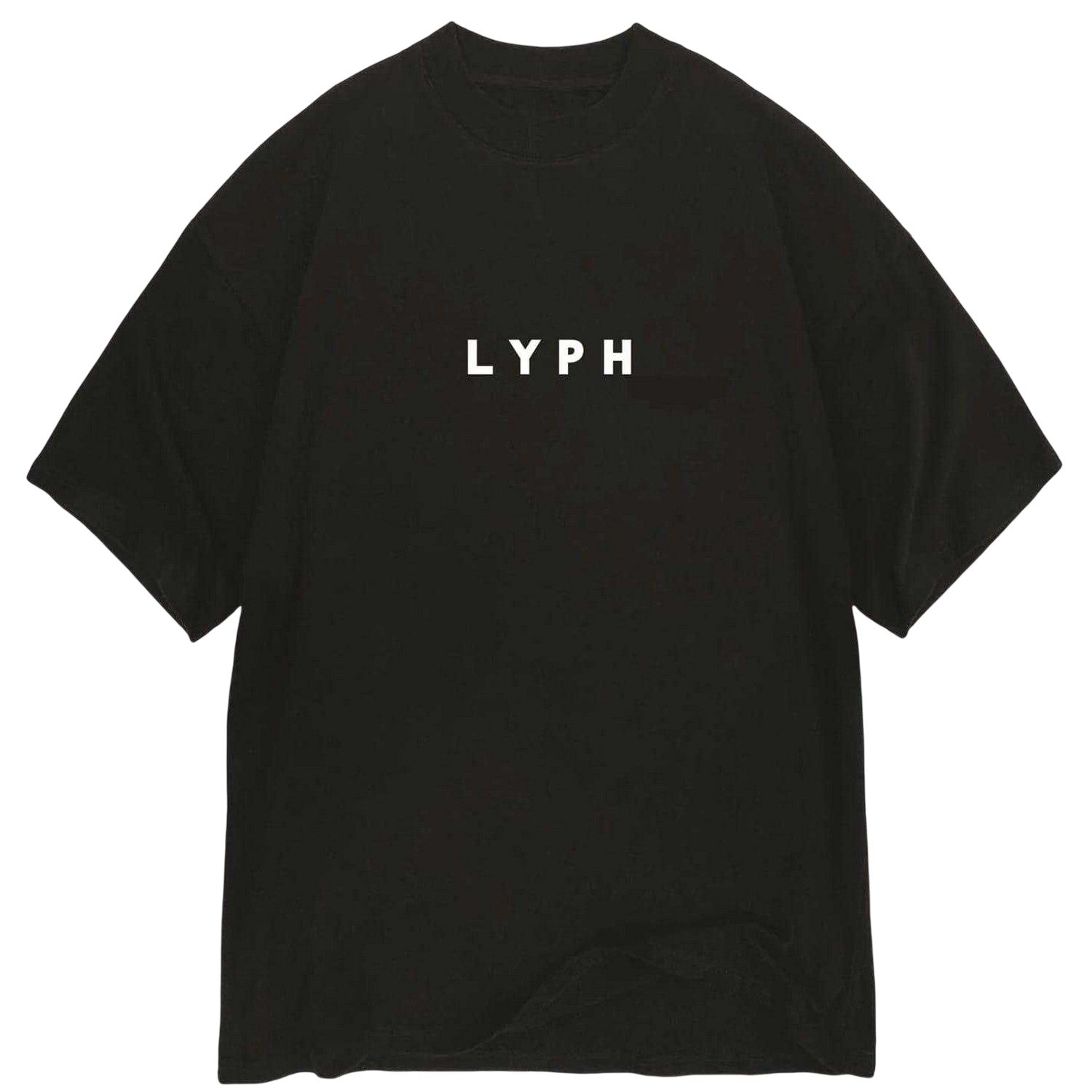Black - Front - LY Unisex Adult Empty T-Shirt