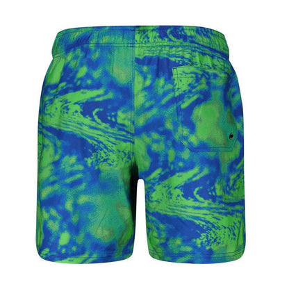 Blue-Green - Back - Puma Boys Printed Quick Dry Swim Shorts