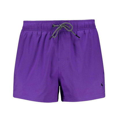 Violet - Front - Puma Mens Logo Swim Shorts
