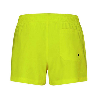 Yellow - Back - Puma Mens Logo Swim Shorts