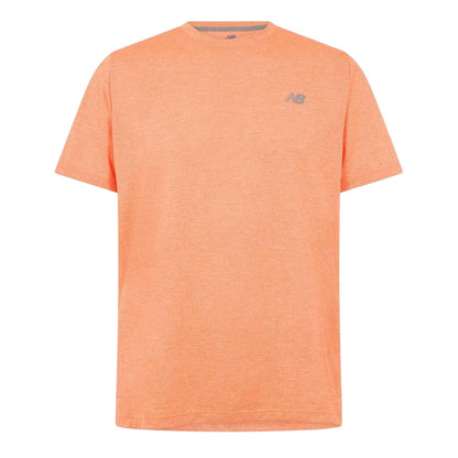 Orange - Front - New Balance Mens Essentials Running T-Shirt